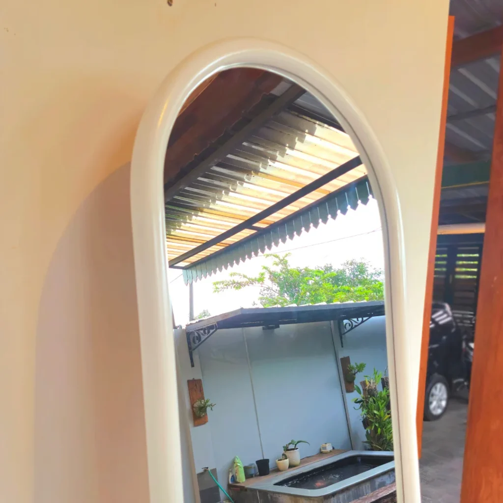 Cermin Berdiri Frame Kayu Jati Premium - Detail 3