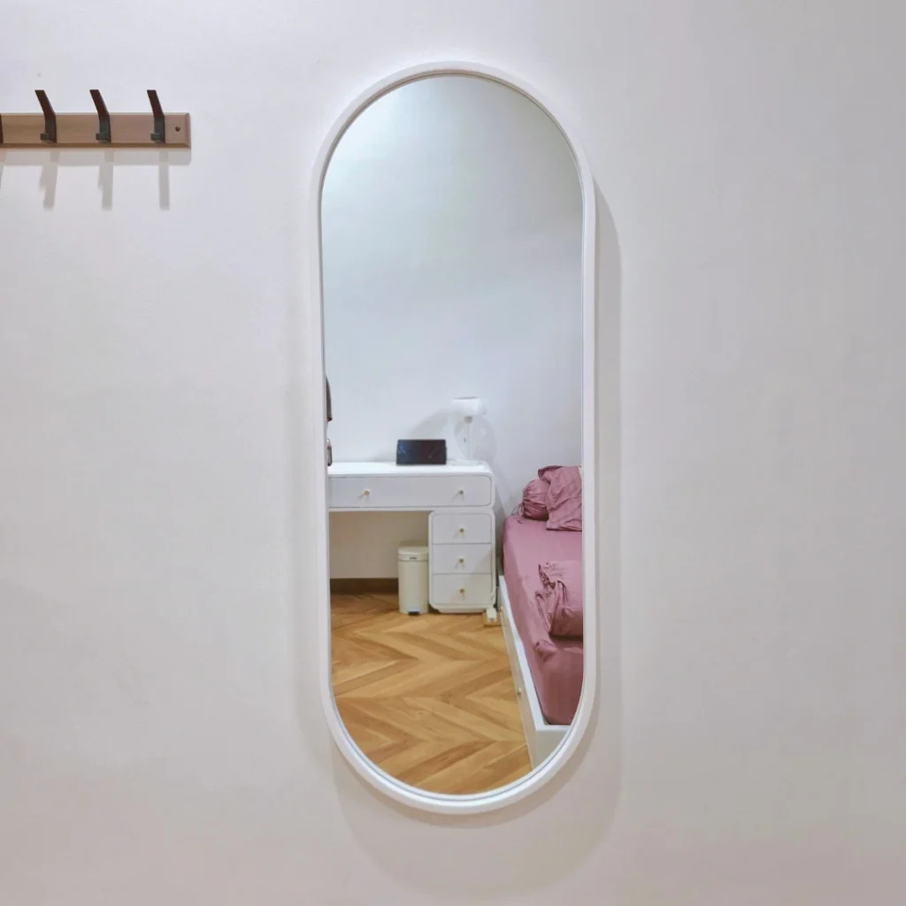 Cermin Dinding Tempel Jati Premium