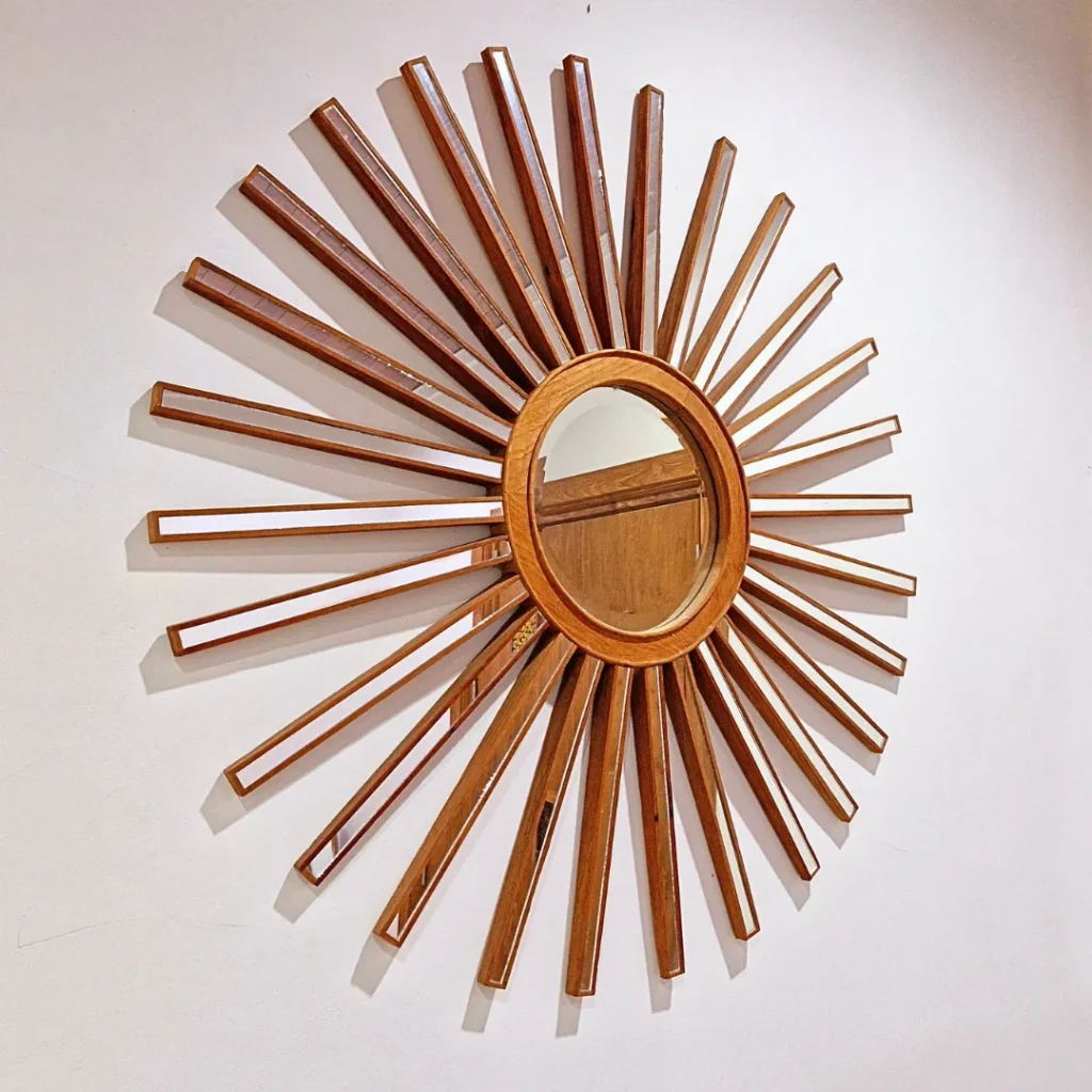 Cermin Matahari Kayu Jati Premium - Detail 2