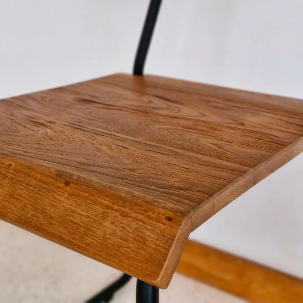 Kursi Kayu Minimalis Premium Coklat Solid - Detail 2