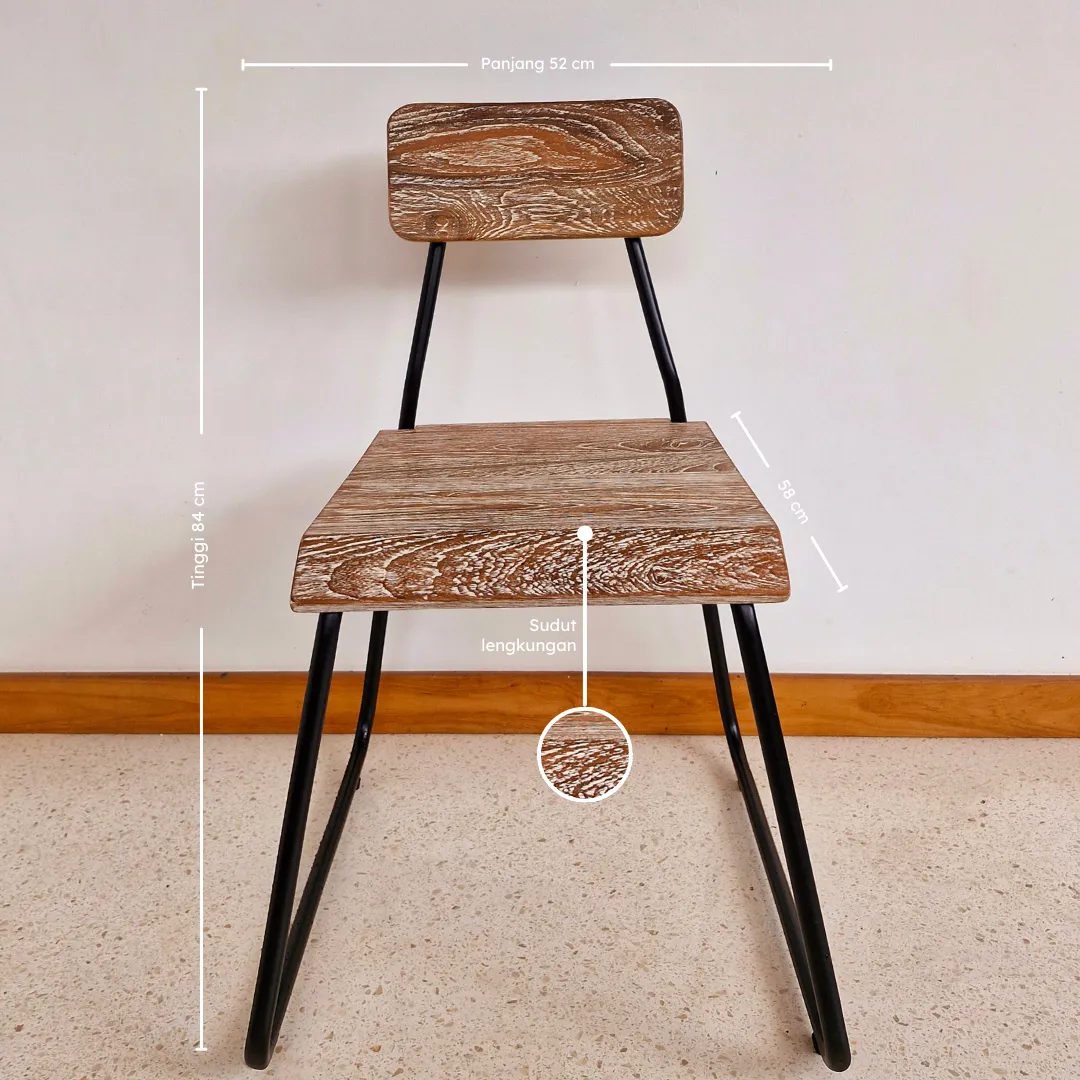 Kursi Minimalis Finishing Coklat Putih - ukuran_converted1