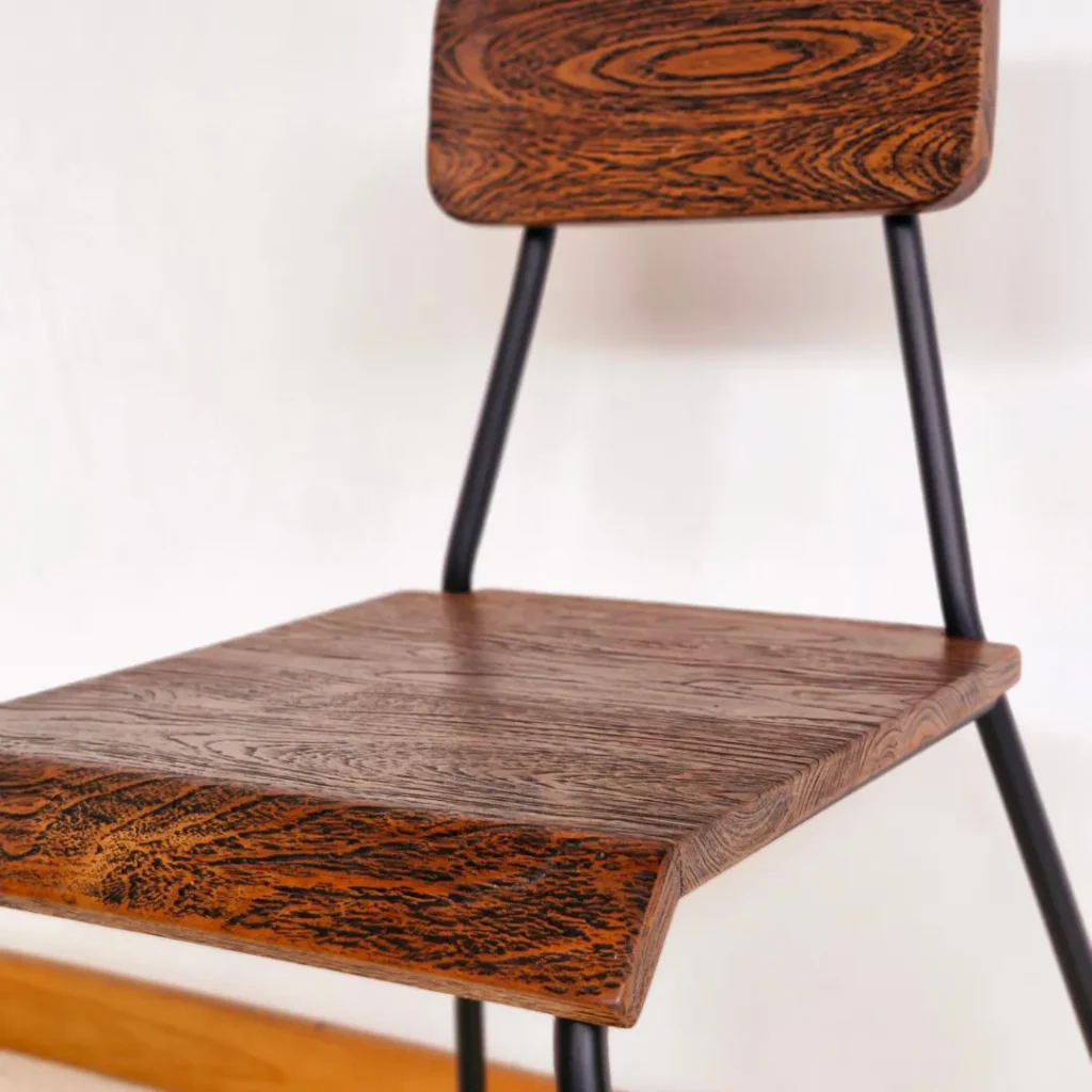 Kursi Kayu Minimalis Premium Hitam - Detail 3