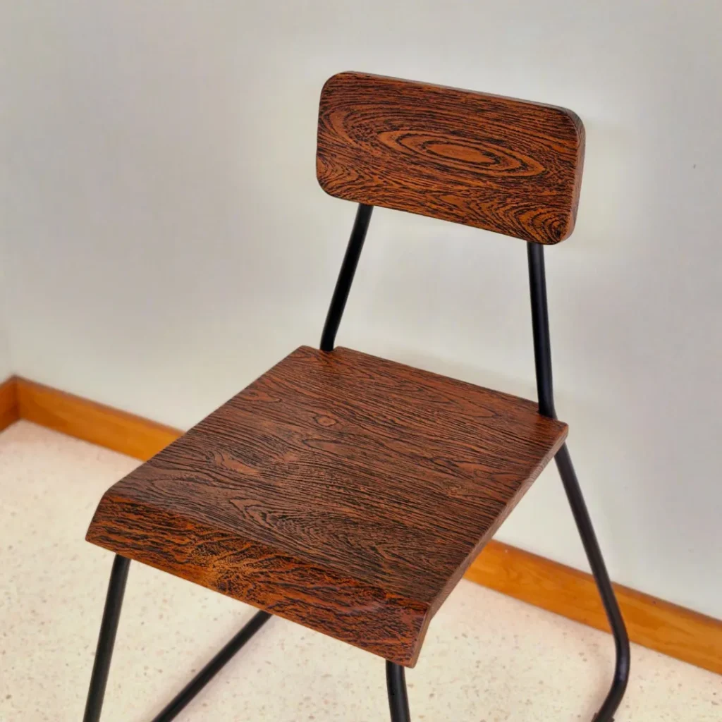 Kursi Kayu Minimalis Premium Hitam - Detail 2