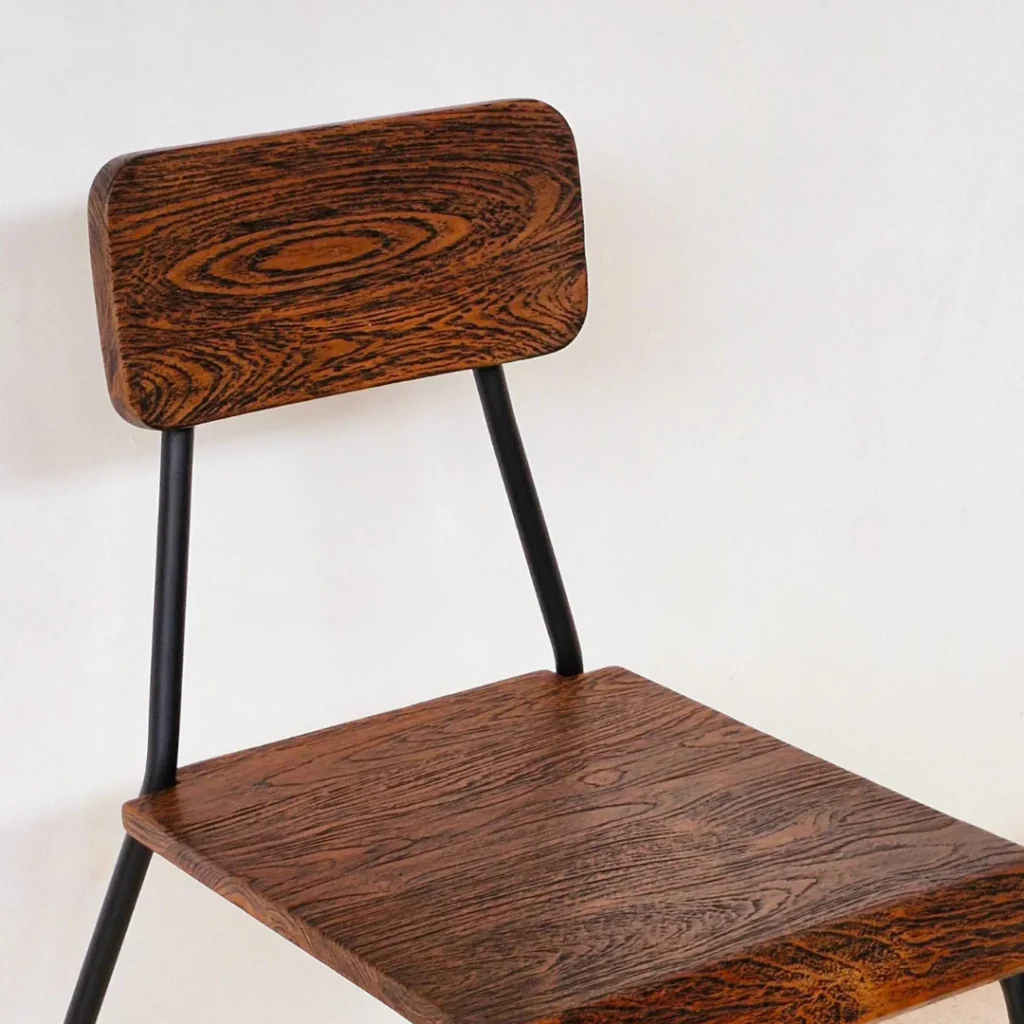 Kursi Kayu Minimalis Premium Hitam - Detail 1
