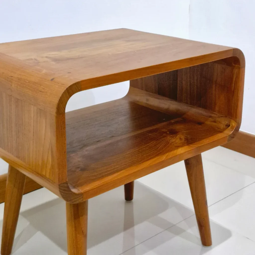 Bedside Table Jati Lawasan Premium