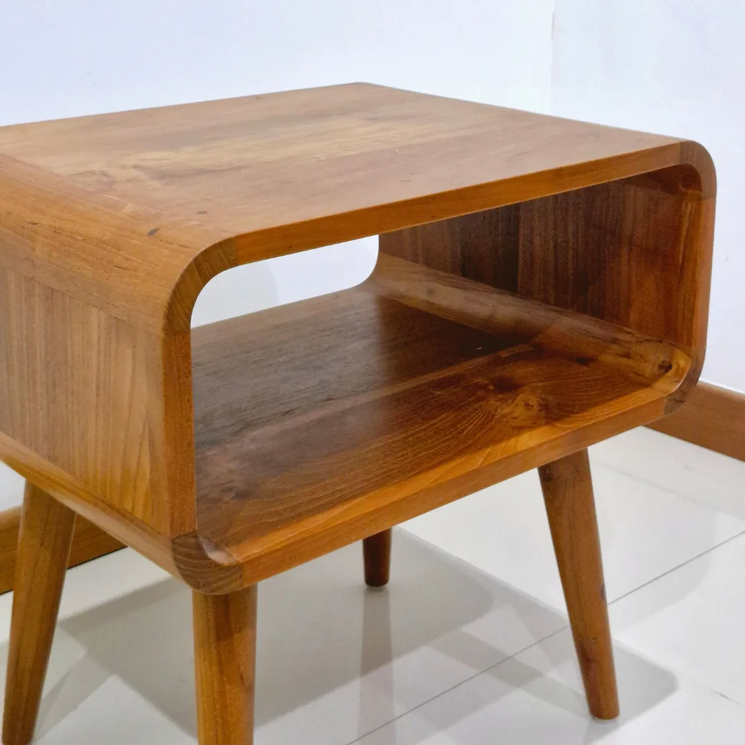 Bedside Table Jati Lawasan Premium