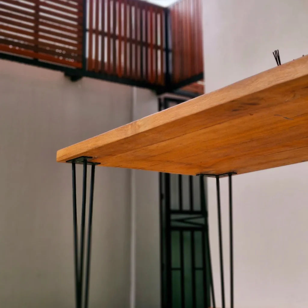 Meja Industrial Multifungsi Premium Solid - Detail 2