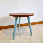 Side Table Oval Kayu Jati Lawasan Premium