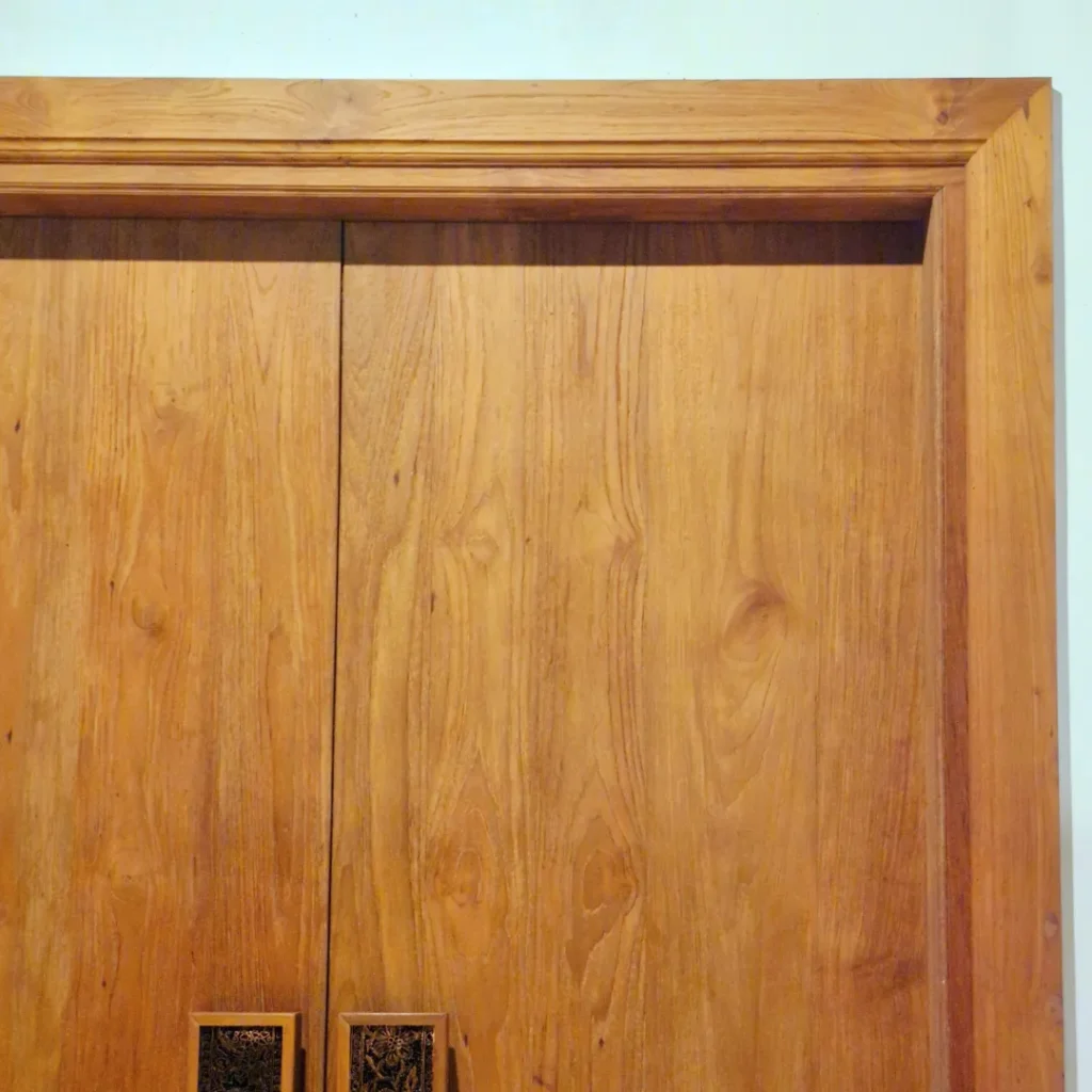 Pintu Kayu Jati Premium 2 Daun Pintu - Detail 1