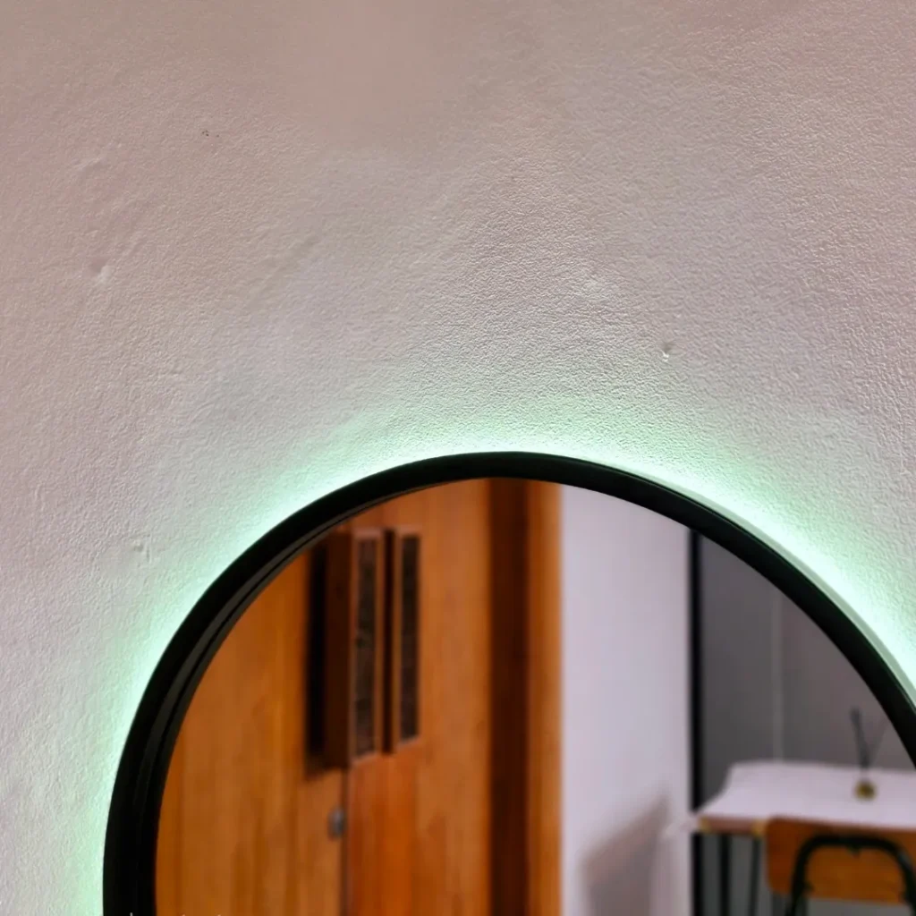 Cermin Oval Aesthetic dengan Lampu LED untuk Kamar - Detail 2