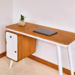 Meja Komputer Kayu Jati Lawasan Premium