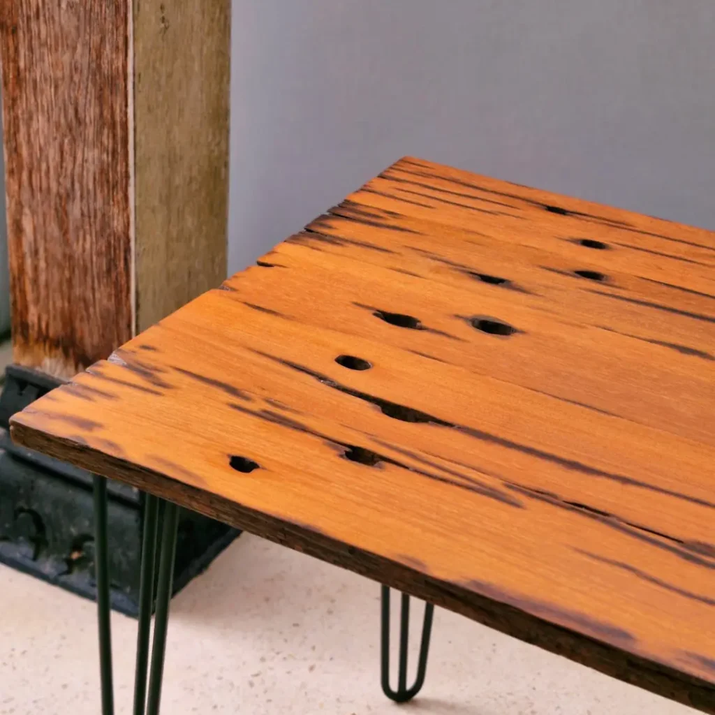 Top Table Kayu Lawasan Bantalan Rel Daleman Premium