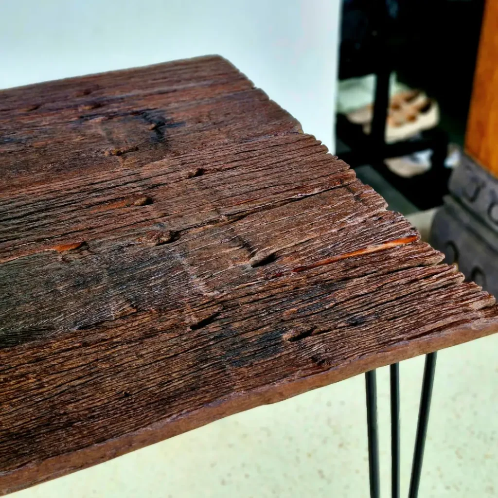 Top Meja Kayu Lawasan Bantalan Rel Luaran Premium