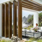 Pergola Kayu Merbau Bekas Bantalan Rel