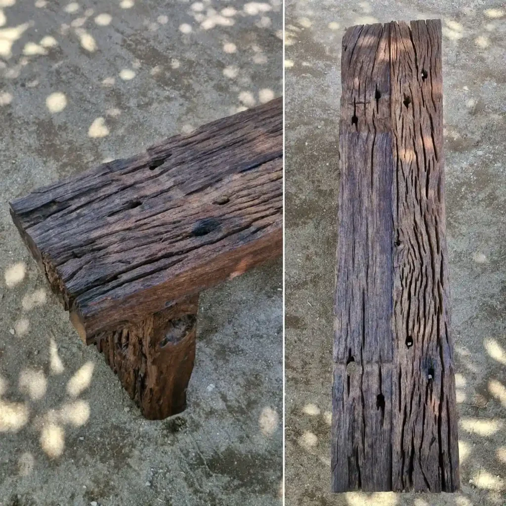 bangku taman kayu ulin