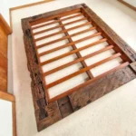 Tempat Tidur Kayu Bantalan Rel Ukuran 240 X 200 X 22 cm